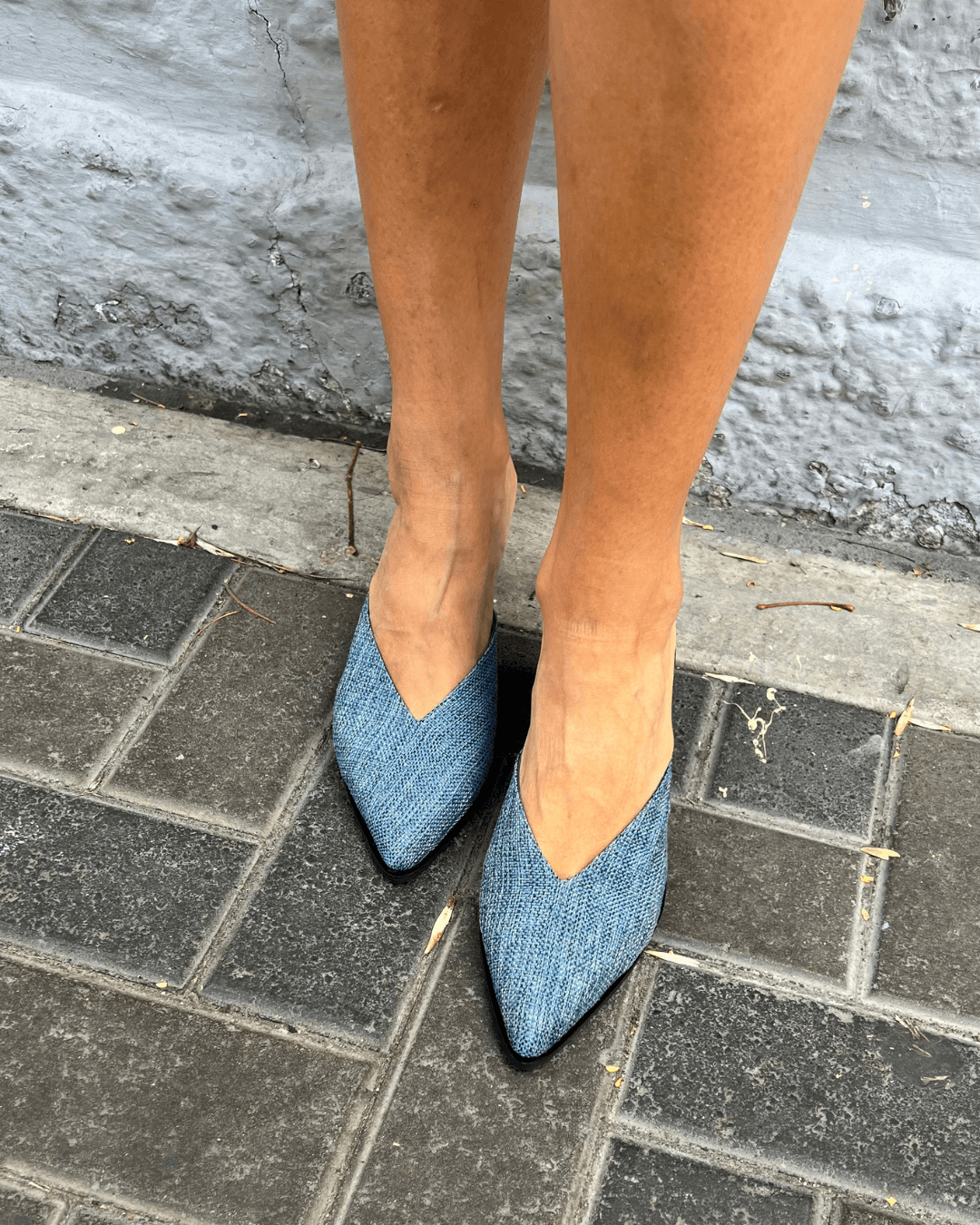 Mules Pierina Azul