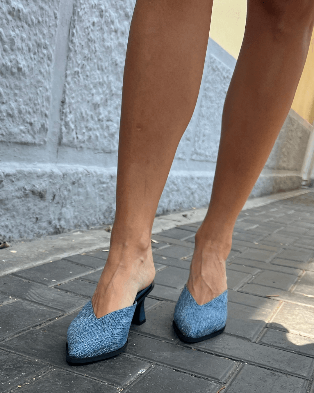 Mules Pierina Azul