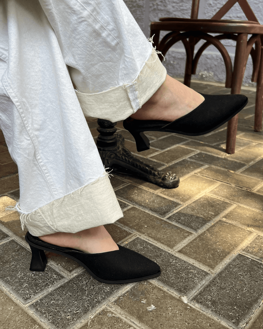 Mules Pierina Denim Negro