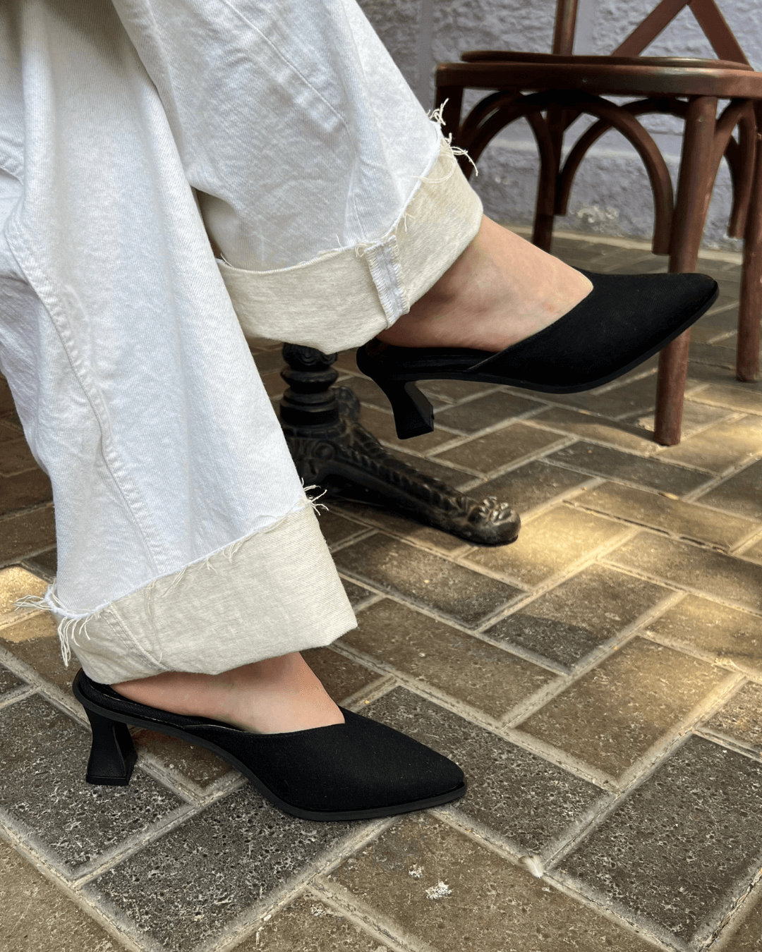 Mules Pierina Denim Negro