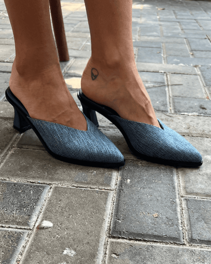 Mules Pierina Azul