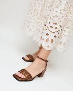 Sandalias Tacos Elara Bronce