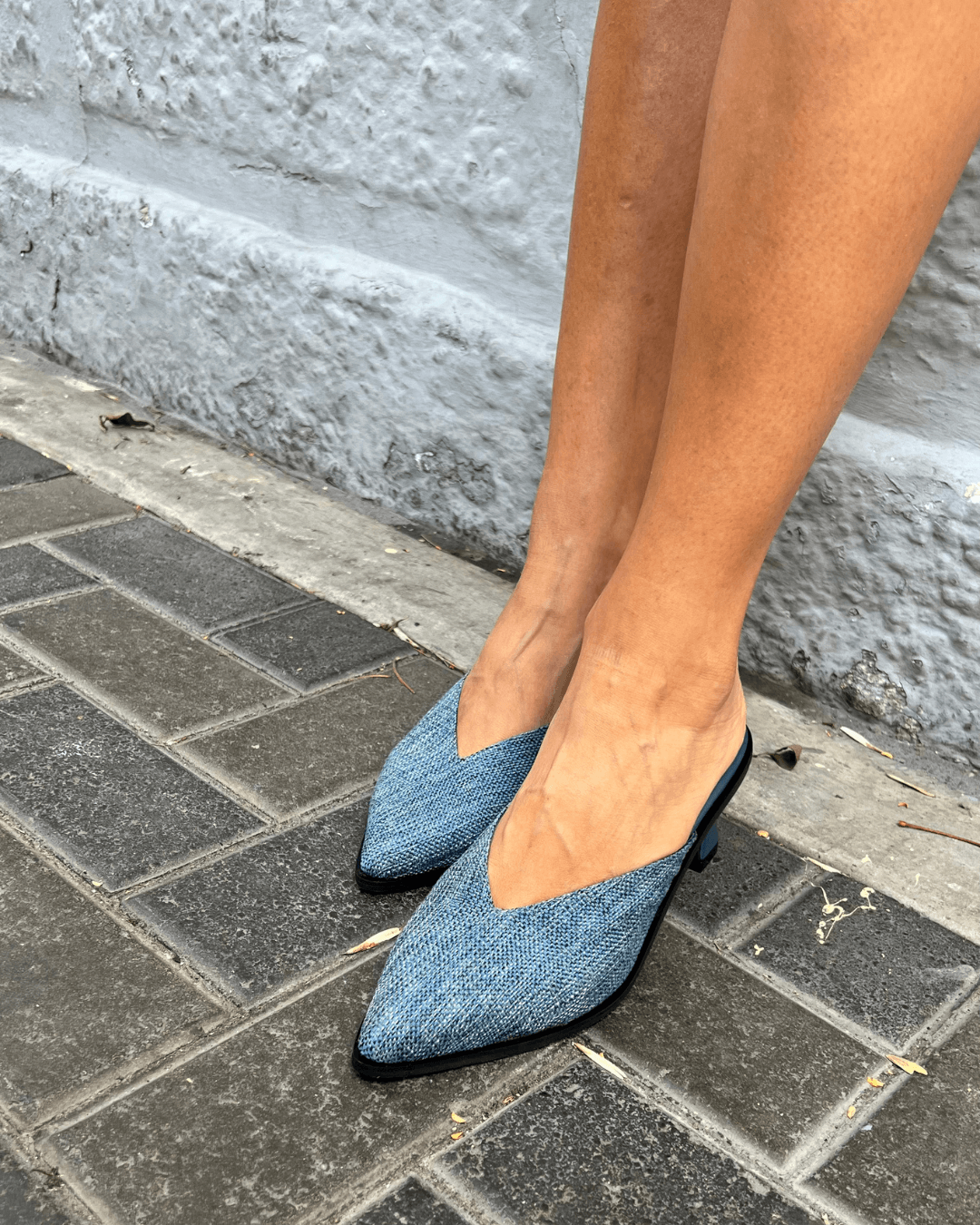 Mules Pierina Azul