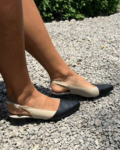 Loafers Ariana Negro/Beige