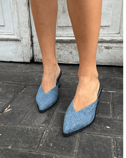 Mules Pierina Azul