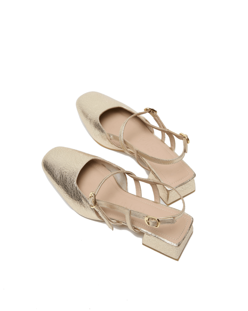 Loafers Bianca Dorado Craquelado