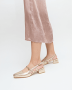 Loafers Bianca Dorado Craquelado