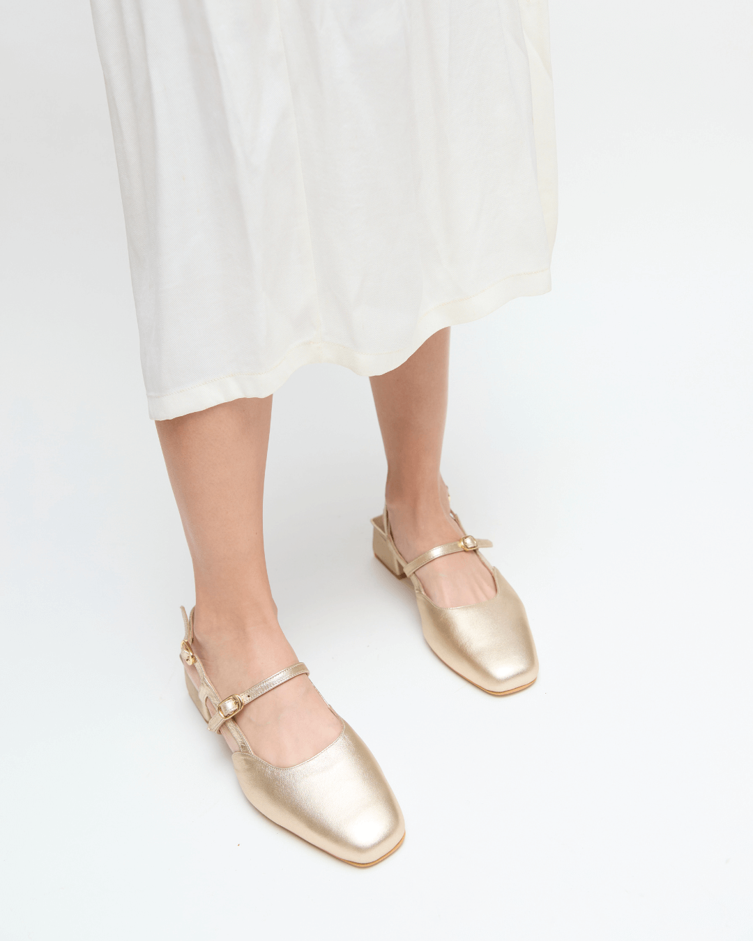 Loafers Bianca Dorado Craquelado