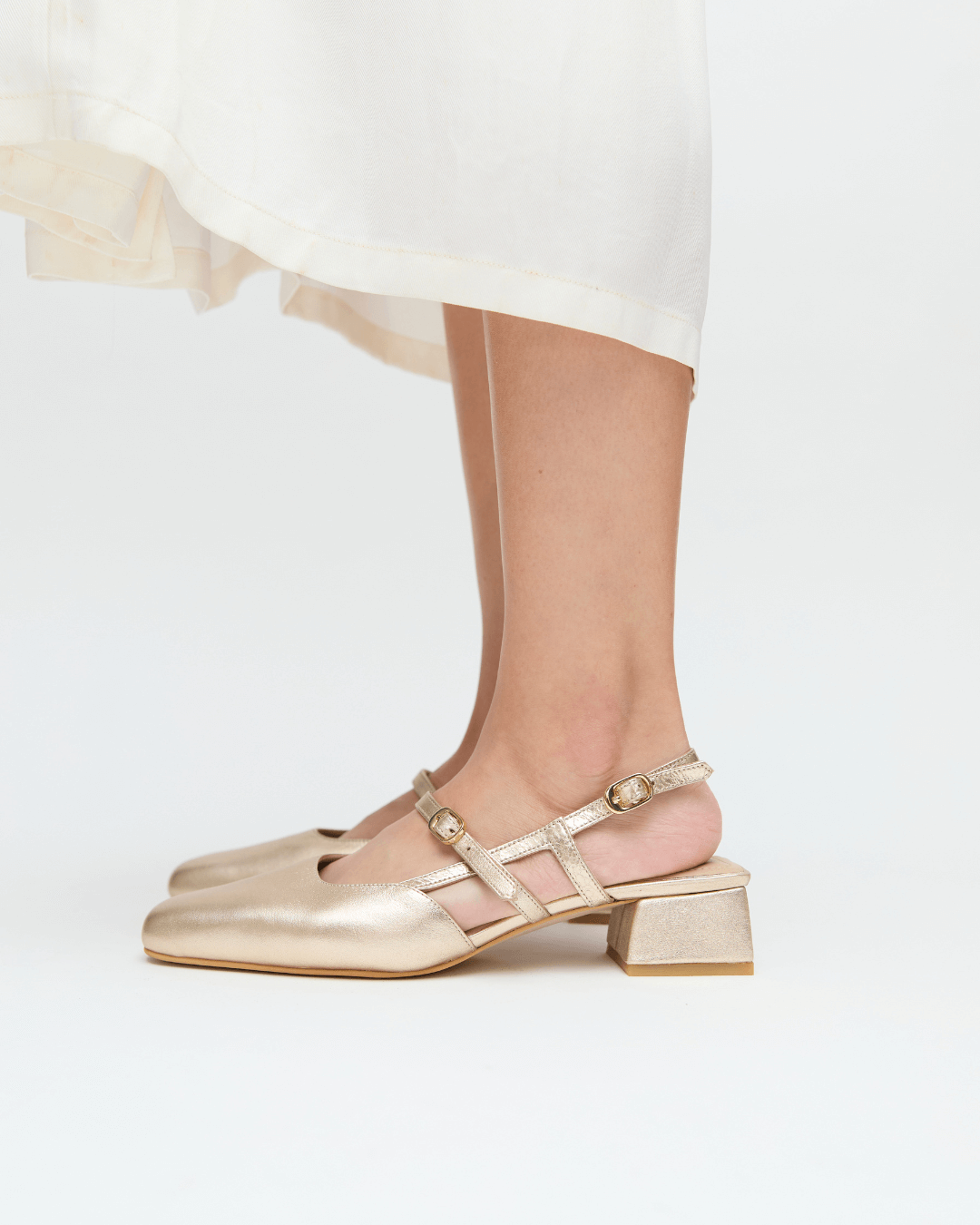 Loafers Bianca Dorado Craquelado