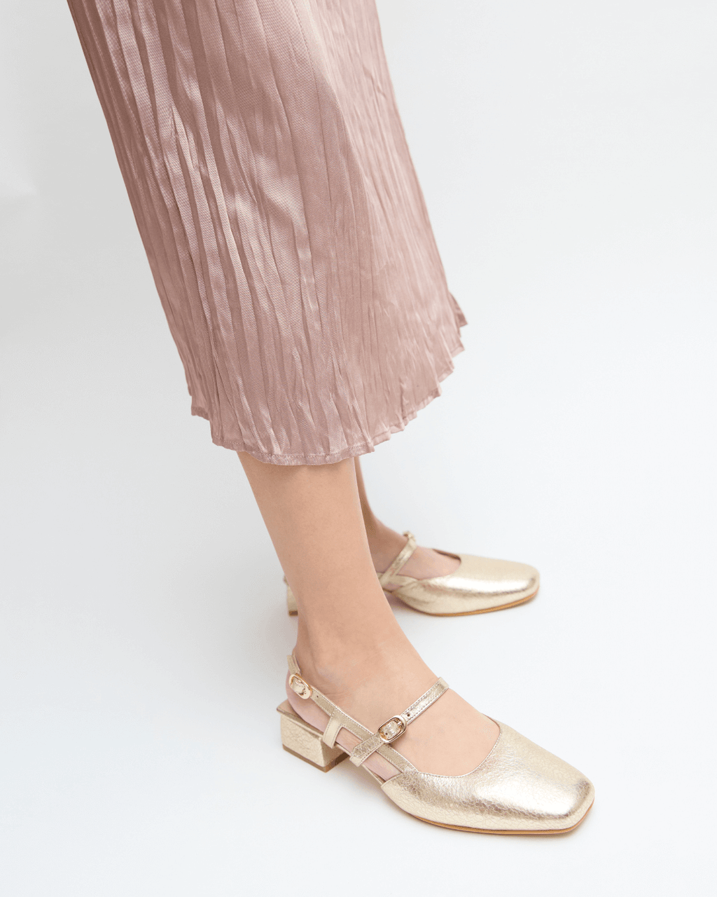 Loafers Bianca Dorado Craquelado