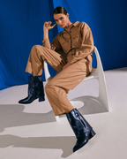 Botas Attica Azul Metalizado