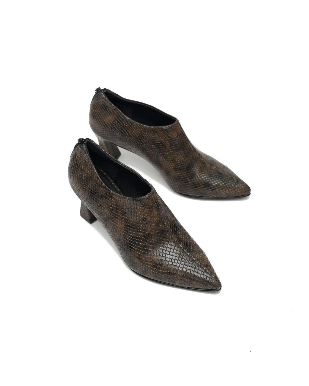 Botines Asia Piton Negro/Toffee