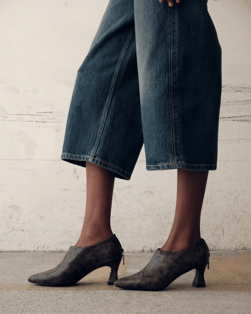 Botines Asia Piton Negro/Toffee